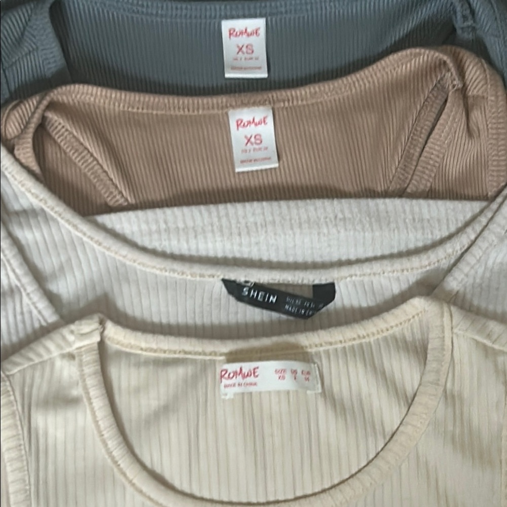7 Piece Summer Everyday Crop Tank SHEIN ROMWE PacSun XS Curated Bundle Set - Picture 6 of 13